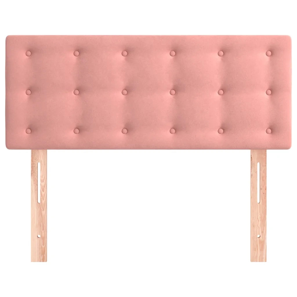Testiera Rosa 80x5x78/88 cm in Velluto