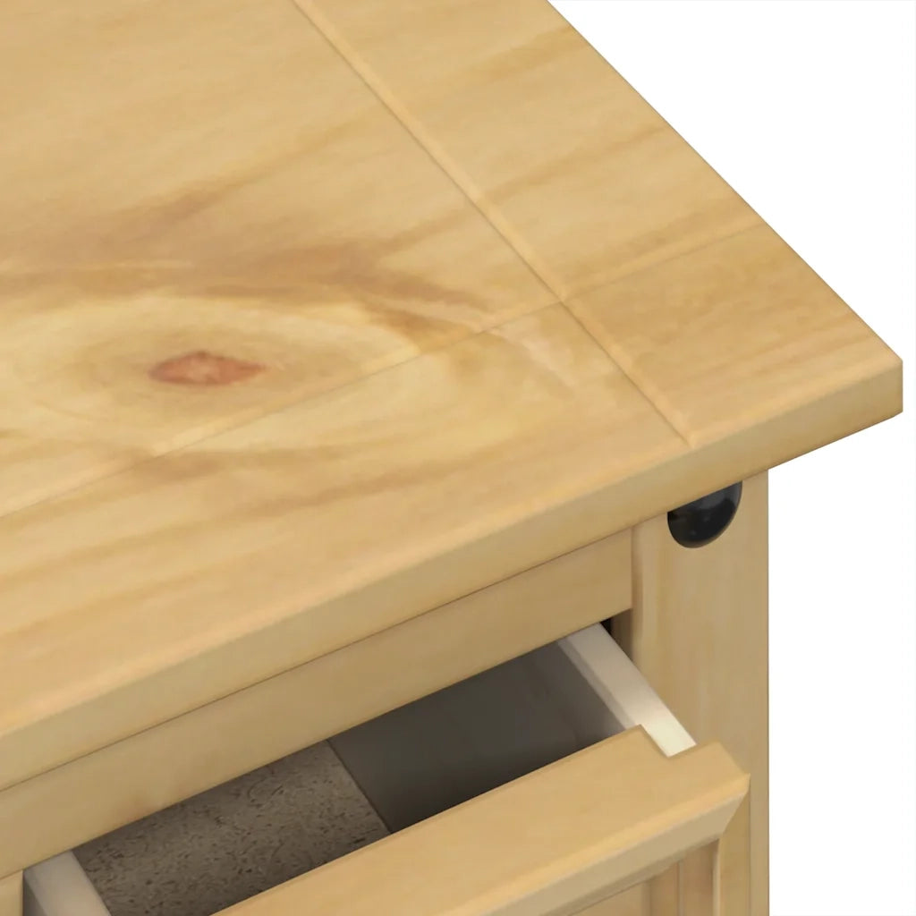 Cassettiera Corona 101x45x82 cm in Legno Massello di Pino 4005678