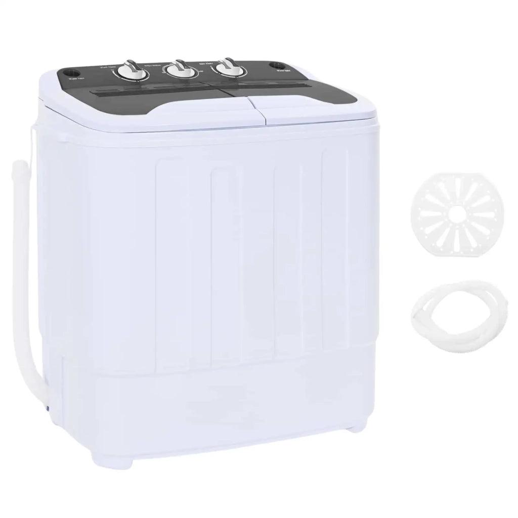 Mini lavatrice con doppio tubo 3,6 kg Nero e Bianco 42039109