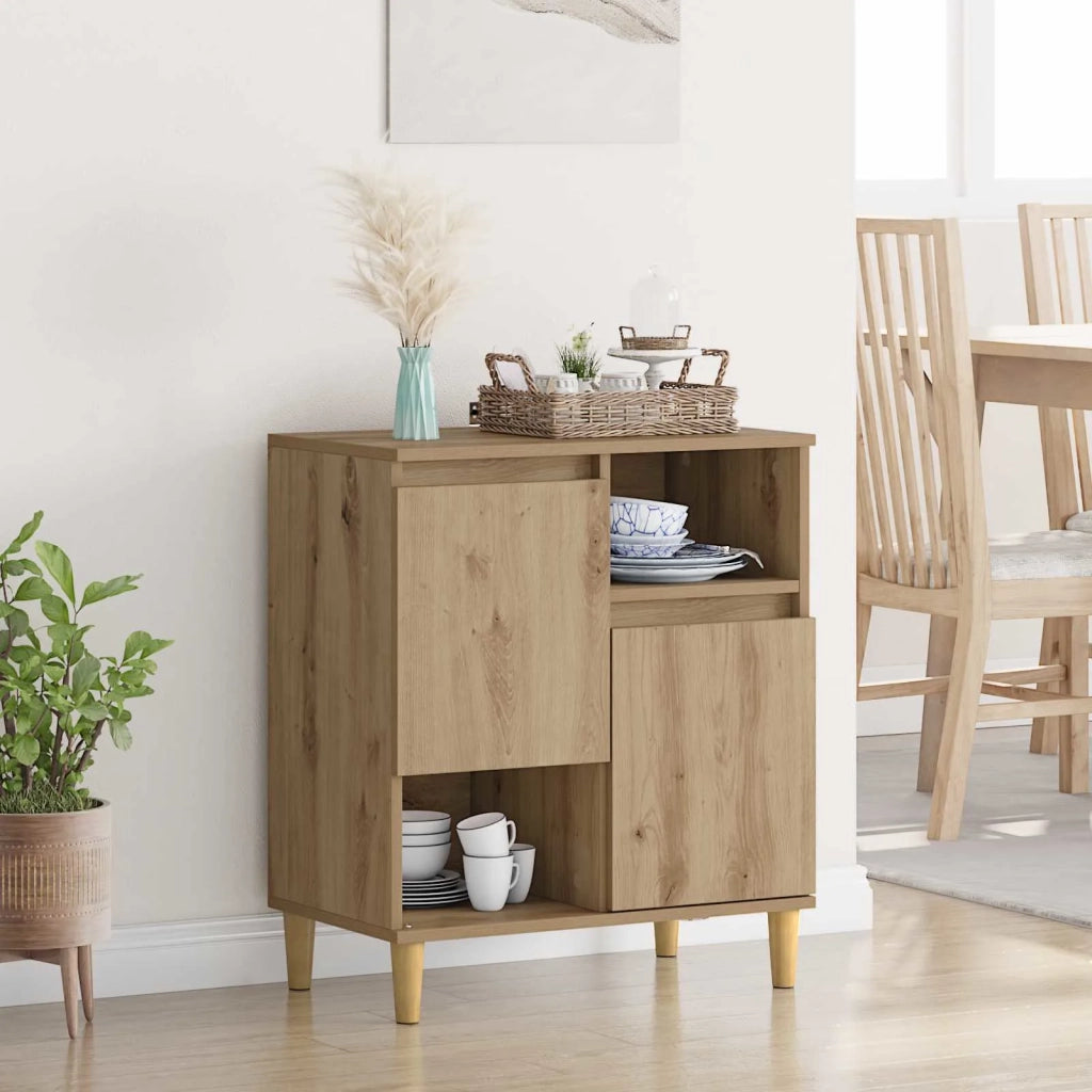 Credenza | Madia | Buffet da pranzo | Armadio da pranzo rovere artigianale 35 x 60 x 70 cm Legno multistrato