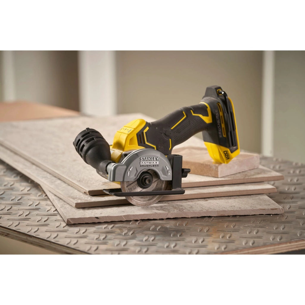 Stanley Fatmax SFMCM300D2‑QW – Mini sega circolare brushless 75 mm 18 V V20