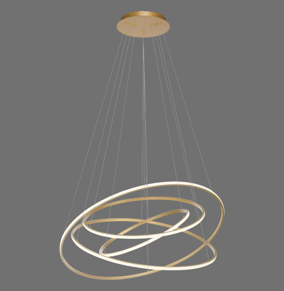 Lampada sospensione LED Tessara Paul Neuhaus oro 97W