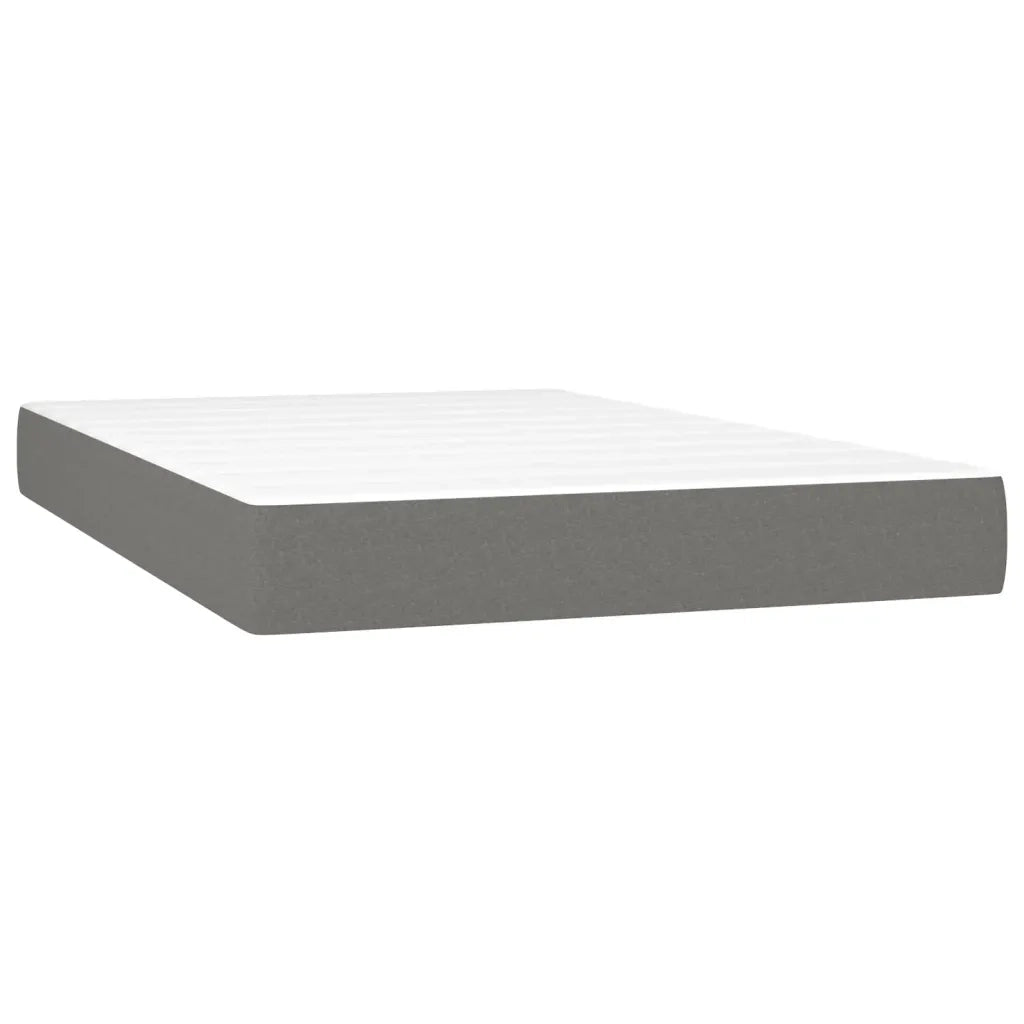 Giroletto a Molle con Materasso Grigio Scuro 120x200 cm Tessuto cod mxl 63032