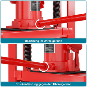 Pressa idraulica da officina 30t Pressa a telaio per cuscinetti