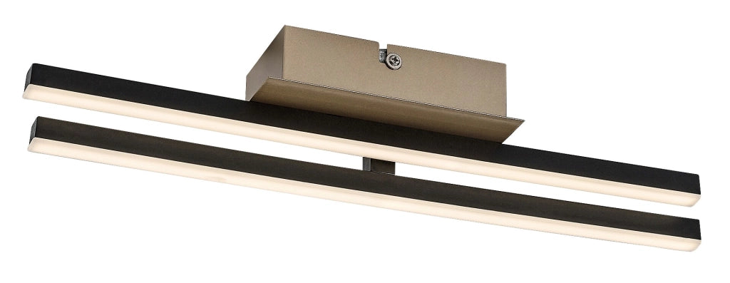 Plafoniera moderna nero oro LED 16W 4000K Demir Rabalux