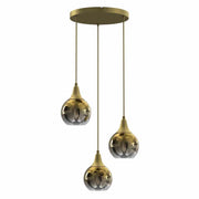 Lampadario a sospensione Milagro Monte MLP8403 oro 3 luci Ø22