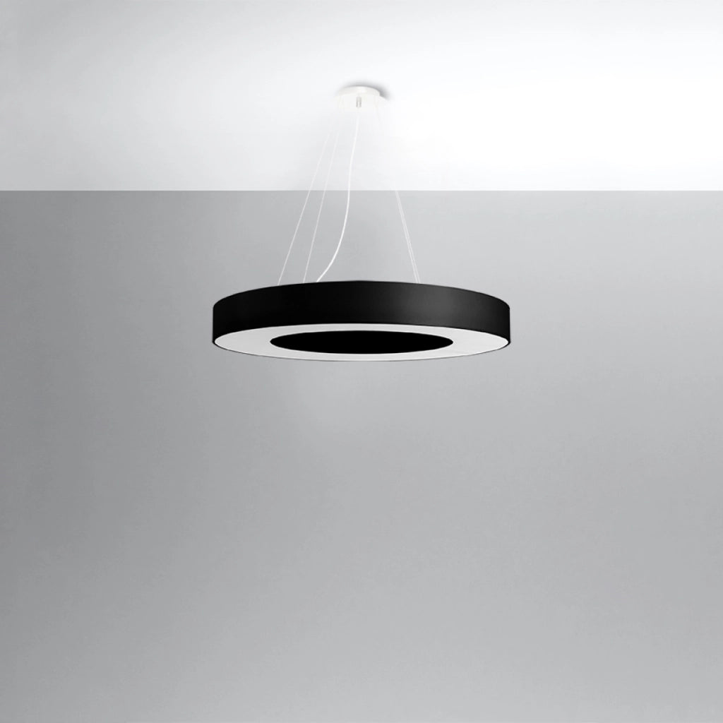Lampadario SATURNO SLIM 70 nero