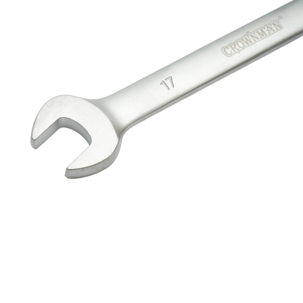 Chiave combinata Crownman da 17 mm in acciaio Cr-V con cricchetto