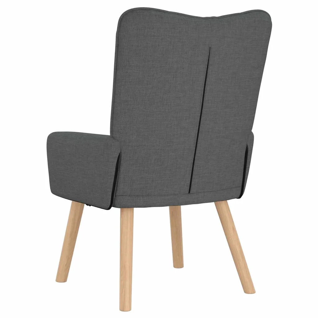 poltrona Grigio scuro 63 x 67 x 94 cm Tessuto e compensato 42001825