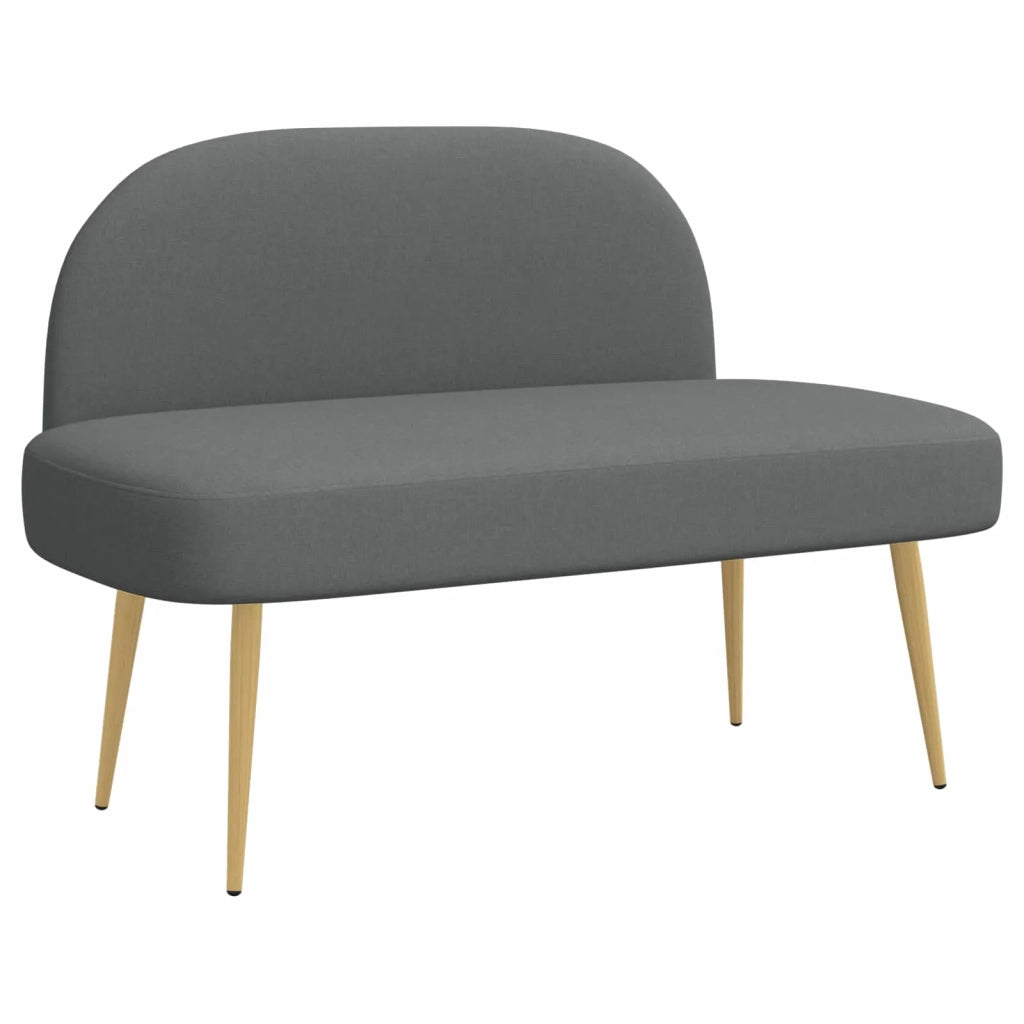 Panchina imbottita con schienale Grigio scuro 110 x 60 x 76 cm 42040757