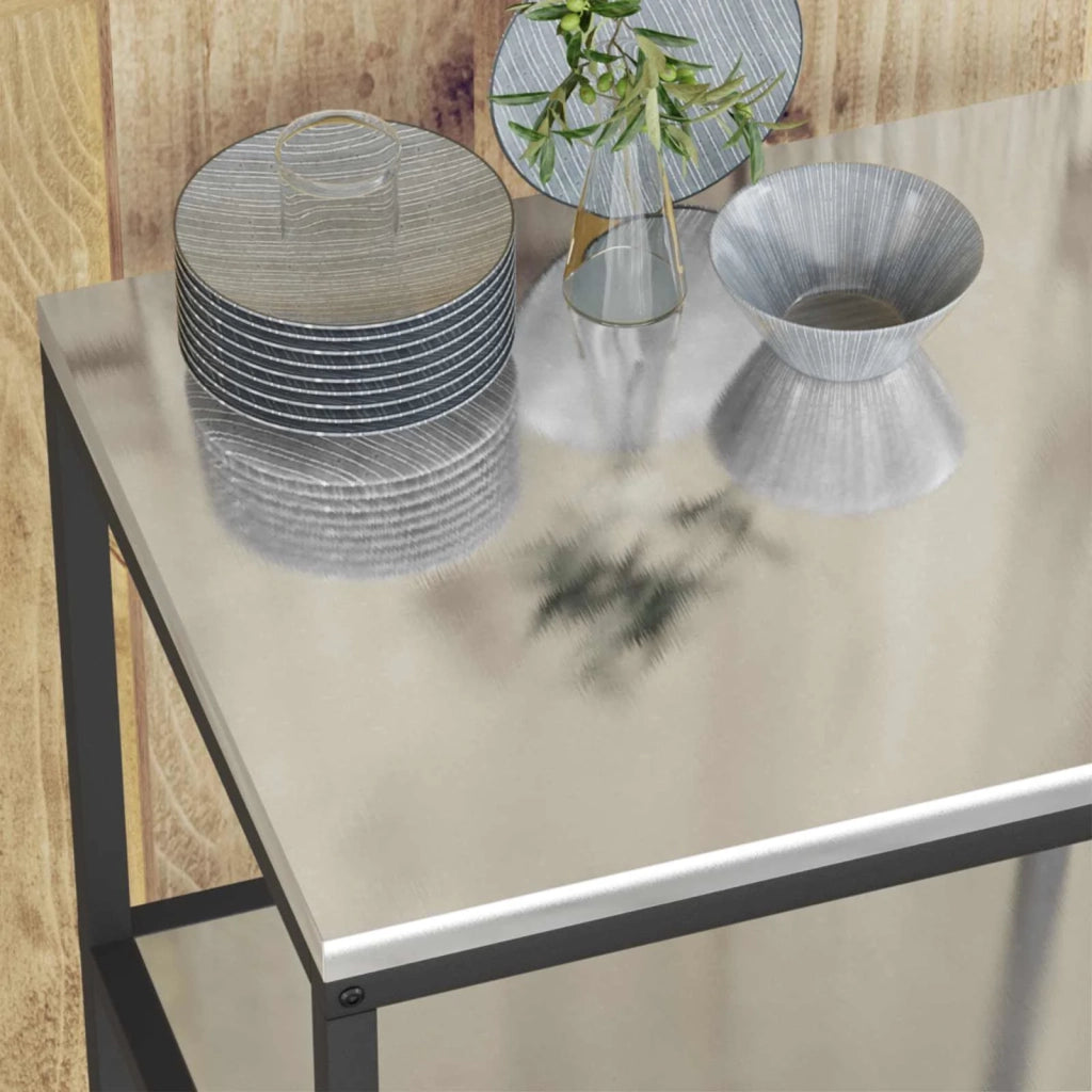 Stoccaggio in cucina Argento 90 x 50 x 92 cm Acciaio 874958