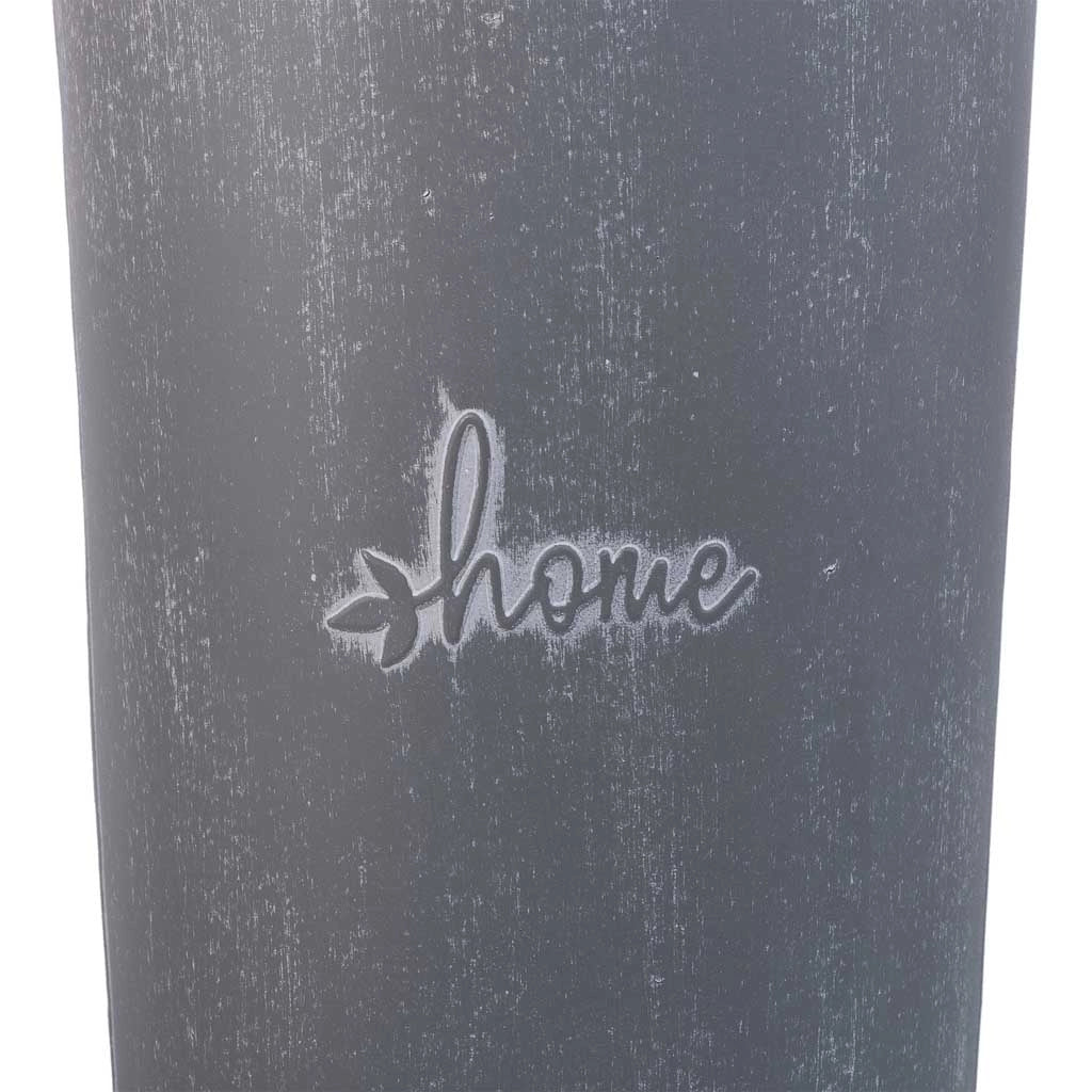 Portaombrelli tondo in metallo grigio d23,5x50h b:18