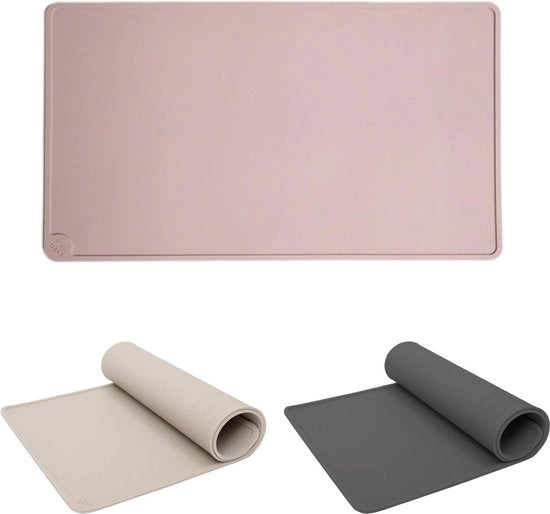 Matrice antiscivolo per gatto - bacino per gatto - matrice per bacino per gatto - matrice antiscivolo per gatto - matrice per alimentazione - forma rettangolare - colore rosa
