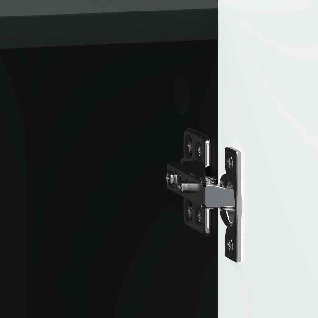 Armadio da Notte Nero 43 x 34,5 x 52 cm Legno ingegnerizzato 894337