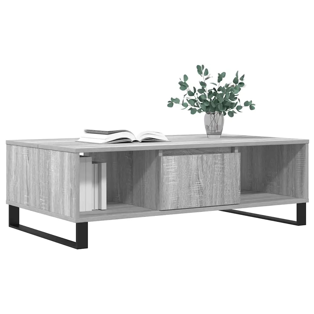 Tavolino da Salotto Grigio Sonoma 104x60x35cm Legno Multistratocod mxl 129950