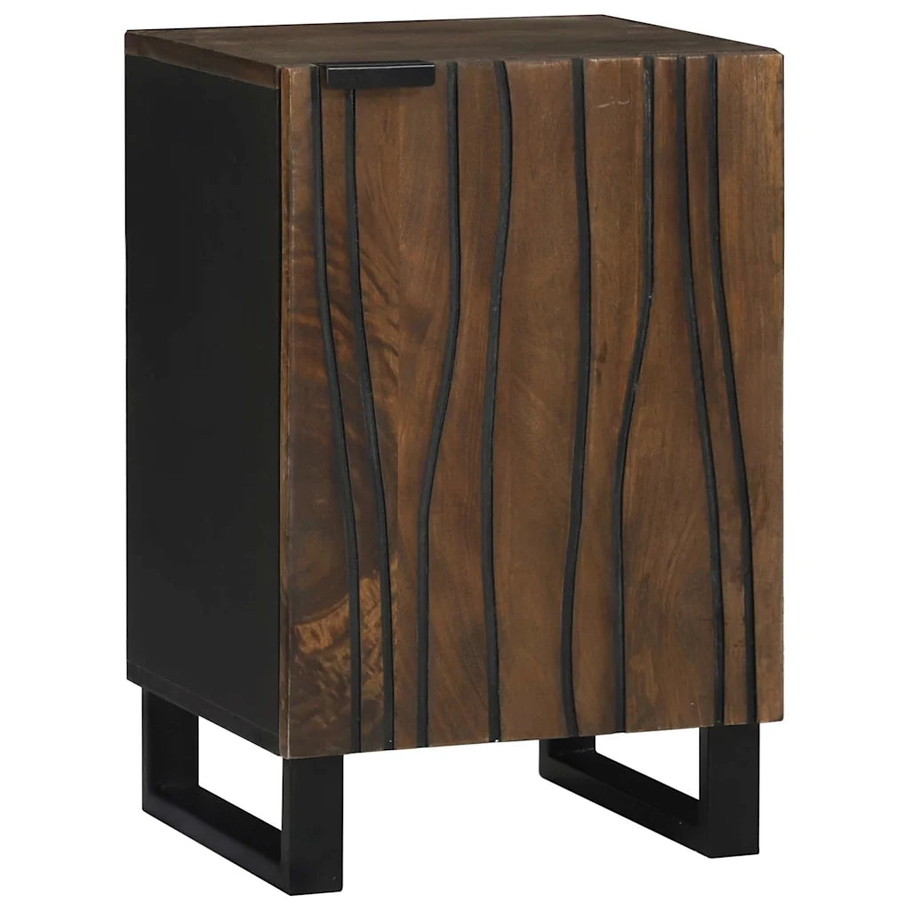 Armadio per Lavabo da Bagno con porta Noce 38 x 33,5 x 58 cm 4018029