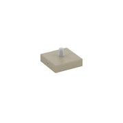 Rosone Quadrato Metallo Sabbia 1 Foro 8X8Cm