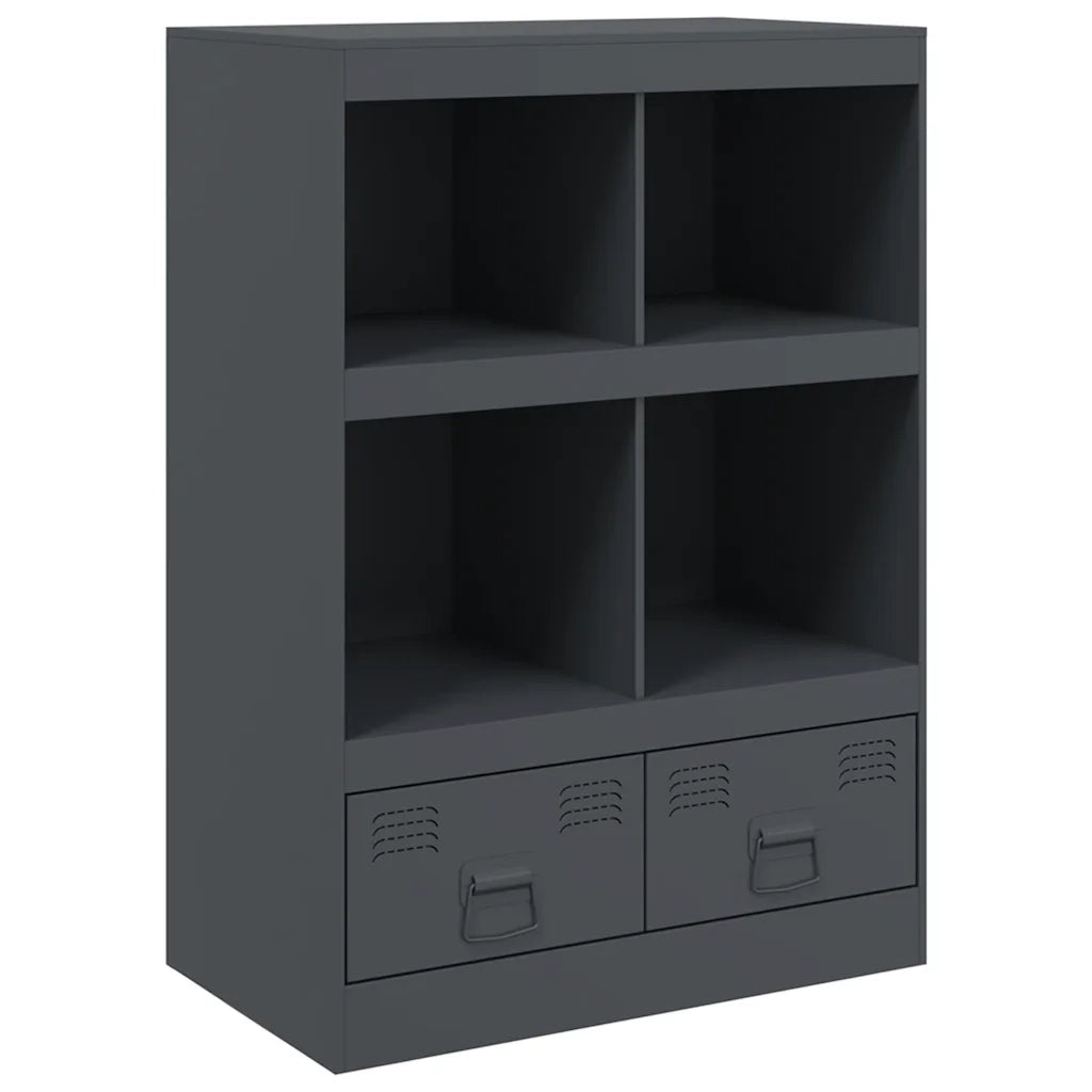 Credenza-Buffet-Armadio da cucina Antracite 67x39x95 cm in Acciaio