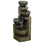 Fontana a Cascata 4 Livelli ¨C zephmum ¨C Multicolor 25x24x60 cm