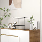 Terrario in vetro 50x30x35 cm con base impermeabile