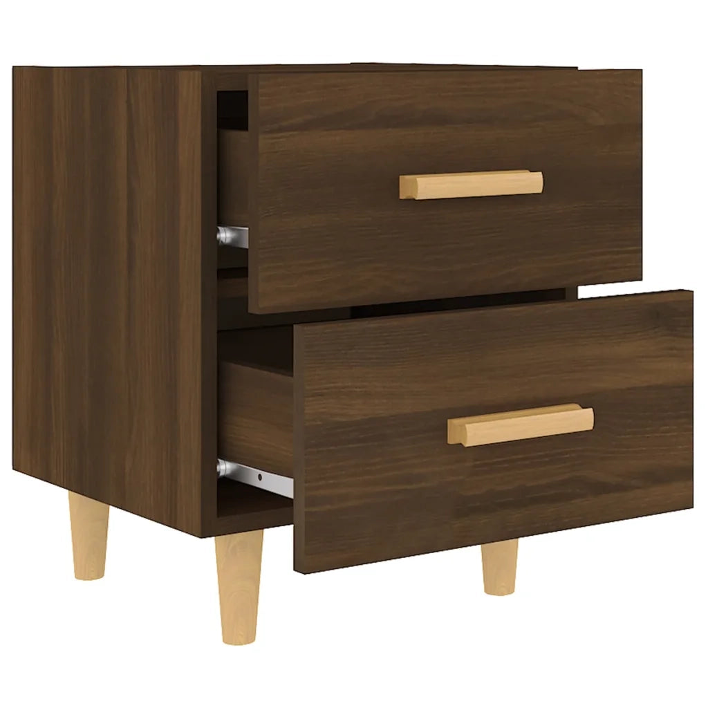 Comodini 2 pz in Rovere Marrone 40x35x47,5 cm 817290
