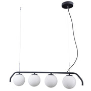 Lampadario Italux Carimi grafite 4 luci G9 PND-3300-4-BK