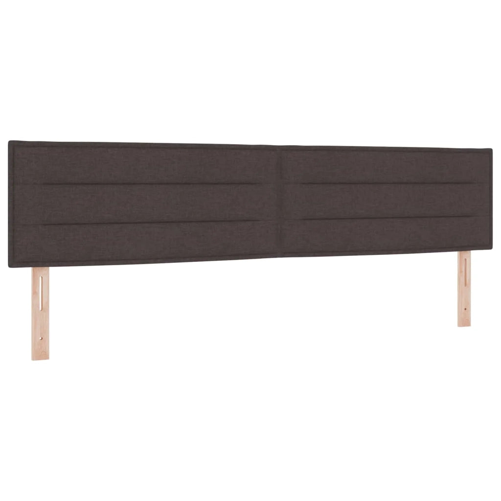 Letto box spring con materasso Marrone Scuro 200 x 200 cm 3451541