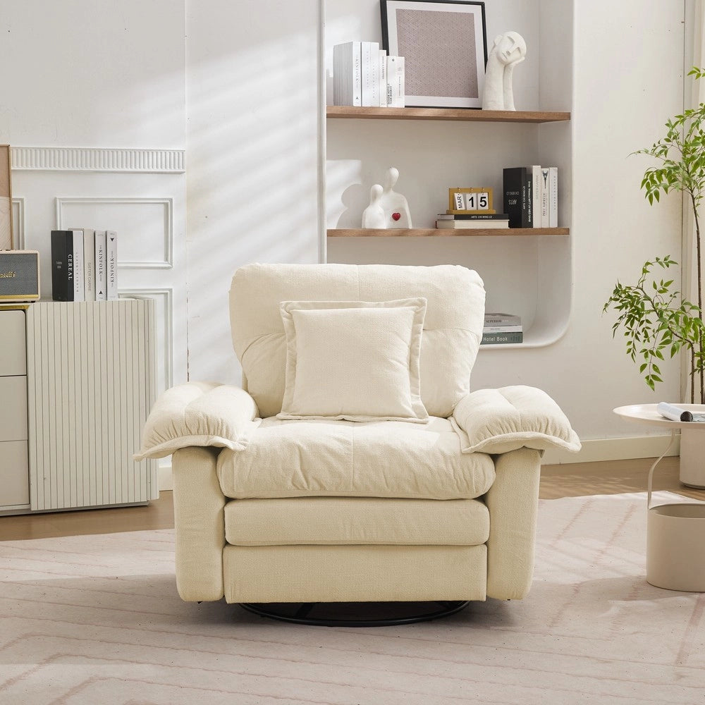 Set divani 2 posti e poltrona ¨C Minimal ¨C Tessuto chenille imbottito con cuscini
