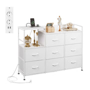 Cassettiera 8 Cassetti in Tessuto ¨C Minimal ¨C Bianco 80x40x90