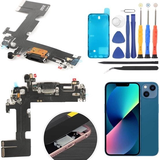 Adattatore Dock per iPhone 13 - Caricabatterie e cavo flessibile - Compatibile con iPhone 13 - Sostituzione porta di ricarica USB type C - Contenuto nuovo.