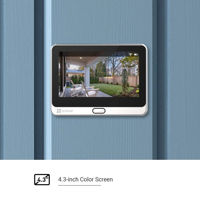 Videospioncino smart con campanello. Visione notturna. Batteria ricaricabile. Rilevazione del movimento. EZVIZ DP2C