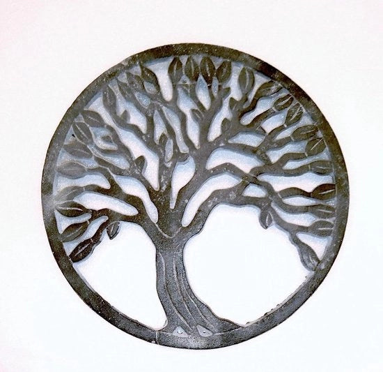 Sostegno in ghisa a forma di albero grigio - decorativo e duraturo