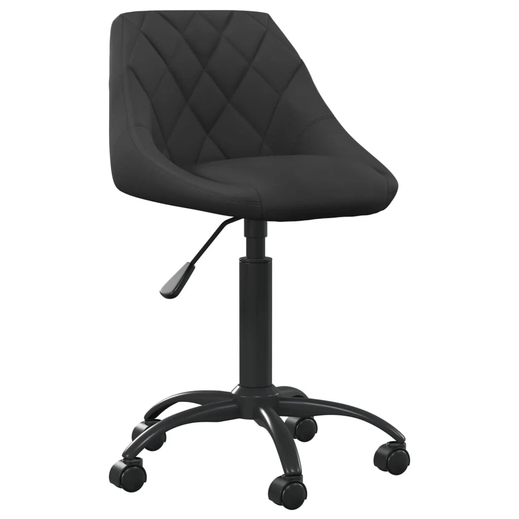 Sedia da ufficio/sedia da studio/sedia per computer in velluto nero 02_0024046