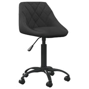 Sedia da ufficio/sedia da studio/sedia per computer in velluto nero 02_0024046