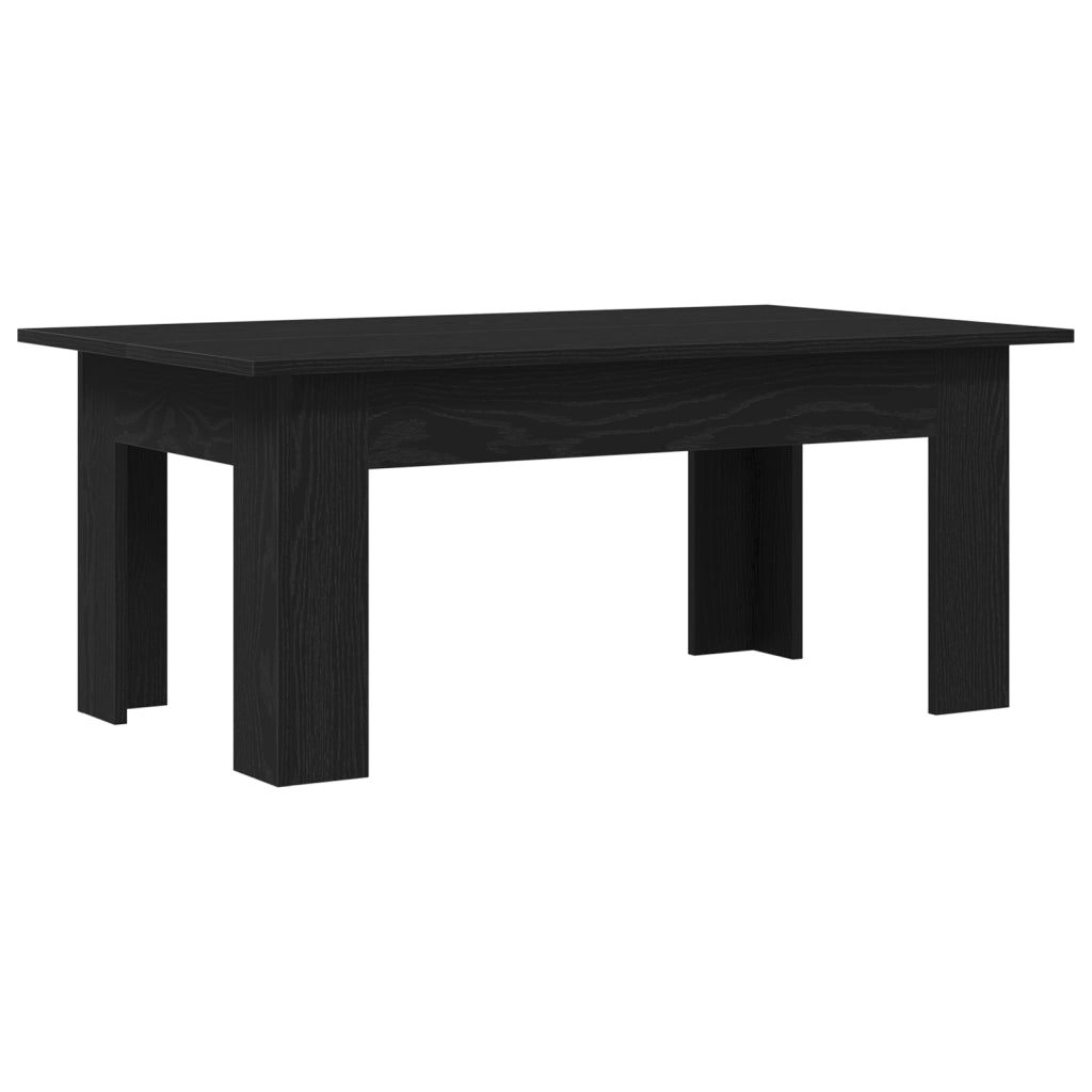 Tavolino da caffÃ¨  Nero Rovere 100x60x42 cm in legno ingegnerizzato