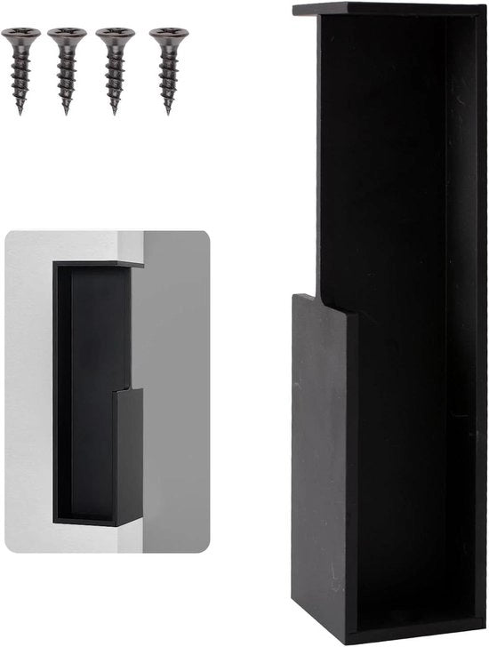 Manubrio Premium per Porta Scorrevole in Alluminio con Maniglia Moderna Nero - Ideale per Soggiorno, Camera da Letto o Bagno