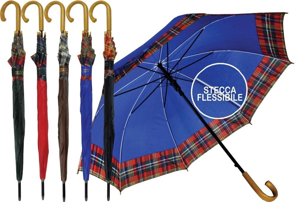 1 Pezzo Ombrello da Pioggia Golf 8 Stecche Automatico 3 Colori