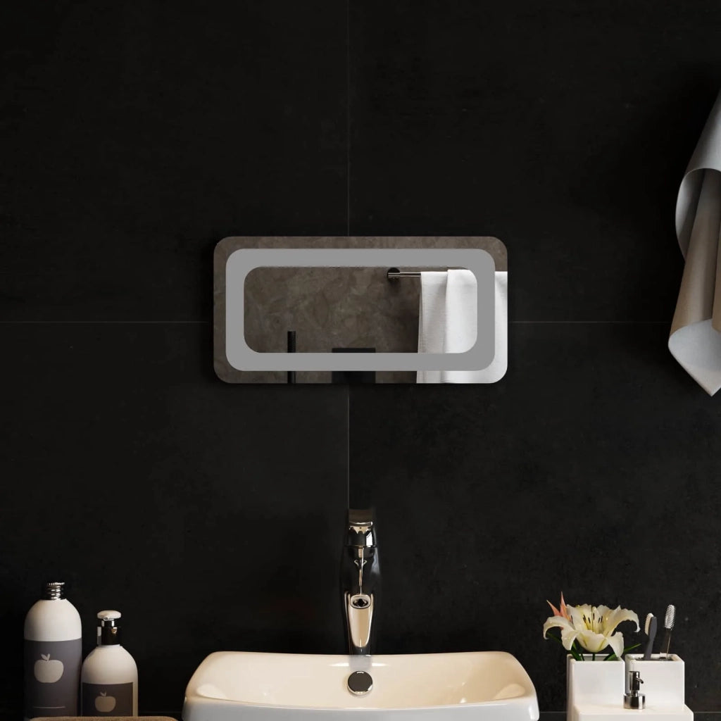 Specchio da bagno LED Trasparente 40 x 20 cm vetro temperato 42045829