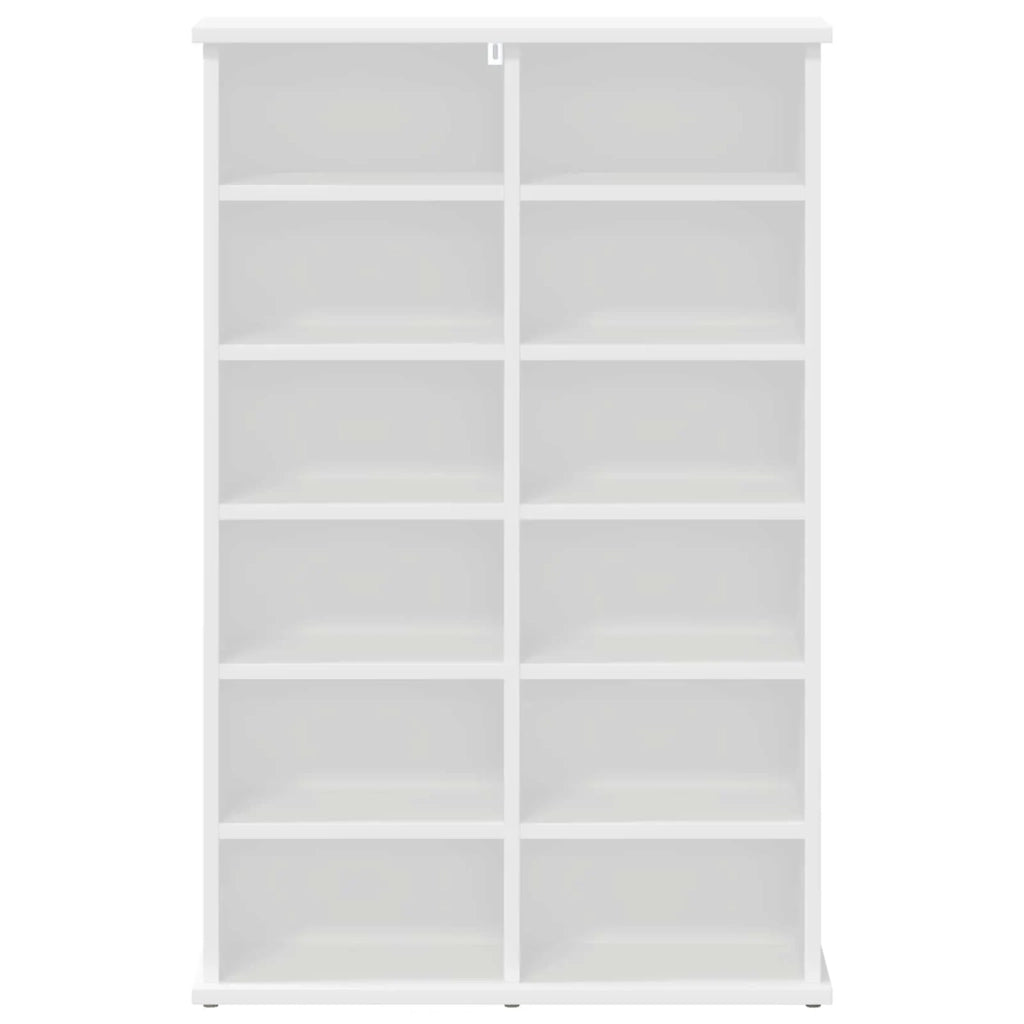 Mobile per CD Bianco 60 x 17 x 92 cm Legno ingegnerizzato 8012730