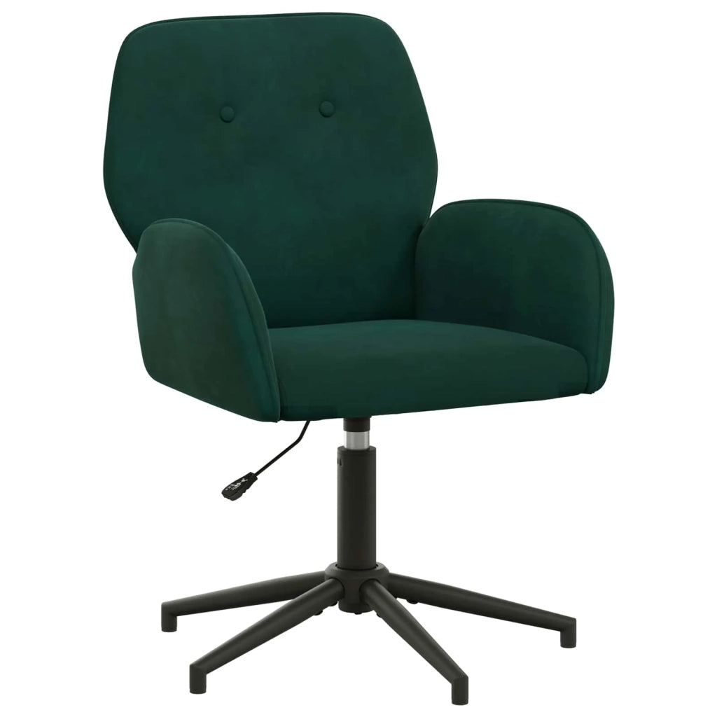 Sedia da scrivania girevole 54 x 55 x 90 cm Verde Scuro 42034346