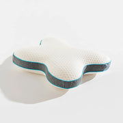 Cuscino Cervicale Memory Foam Ergonomico a Forma di Farfalla – 57x45x13 cm | Cuscino Ortopedico per Dolori Cervicali | Supporto per Schiena e Collo | Rivestimento Traspirante e Sfoderabile