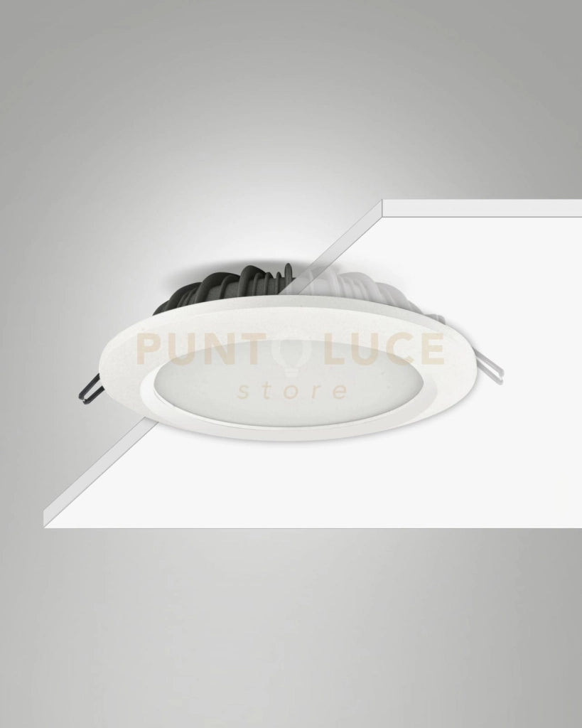 PEGGY FARETTO DA INCASSO 12W 3000K 1650LM  BIANCA IP44 DIMMERABILE DALI
