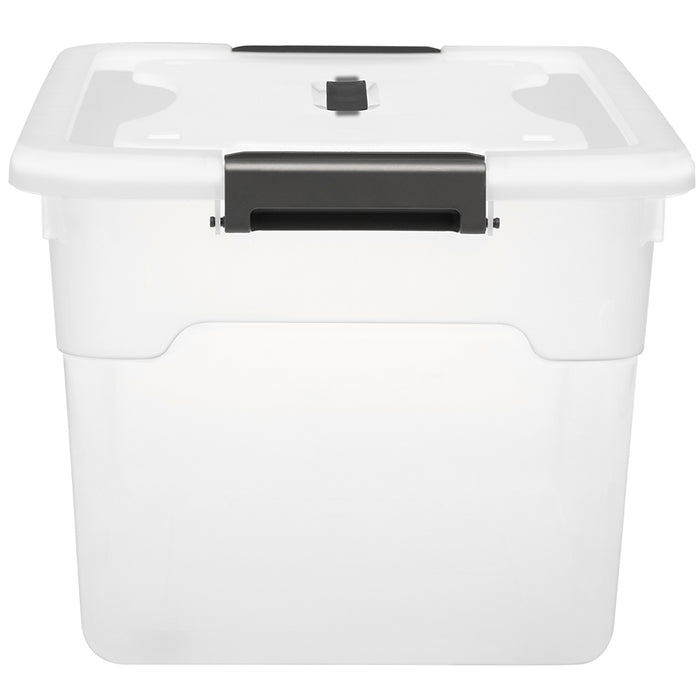 Set Scatole 4 x 30 L Portaoggetti in Plastica Cassetto Contenitore Salvaspazio