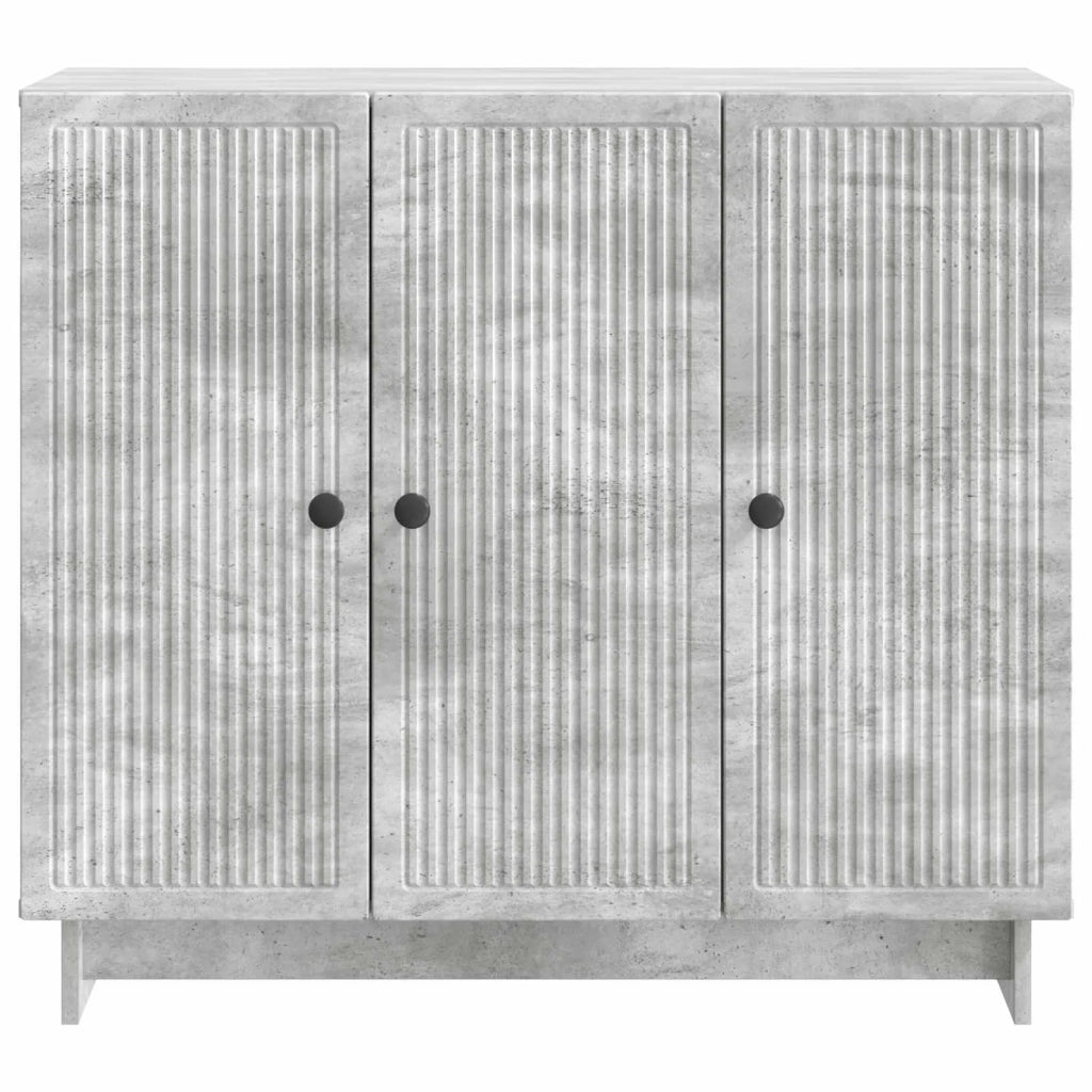 Credenza Grigio Cemento 89 x 34,5 x 80 cm Legno ingegnerizzato 893958
