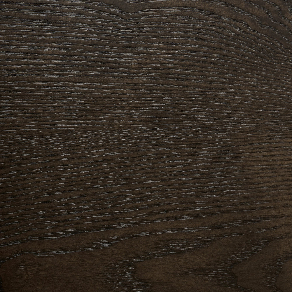 Set di 2 sedie da pranzo con struttura in legno di gomma marrone scuro, senza braccioli, design minimalista