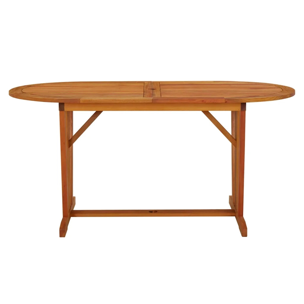 Tavolo da Giardino 160x85x75 cm in Legno Massello di Eucalipto cod mxl 34215