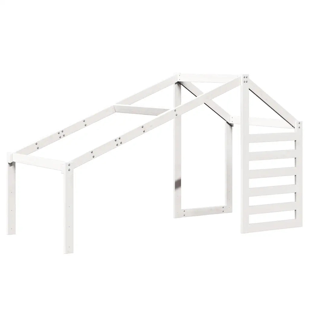 Letto a Castello senza Materasso Bianco 90x190cm Massello Pino 3281965