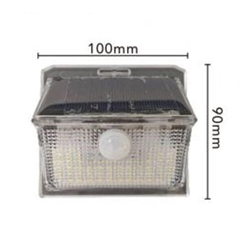 Trade Shop - Applique Solare Con Sensore Lampada Da Parete Led Giardino Luce 3000k+6500k Ip65 Ewa-02t-f -
