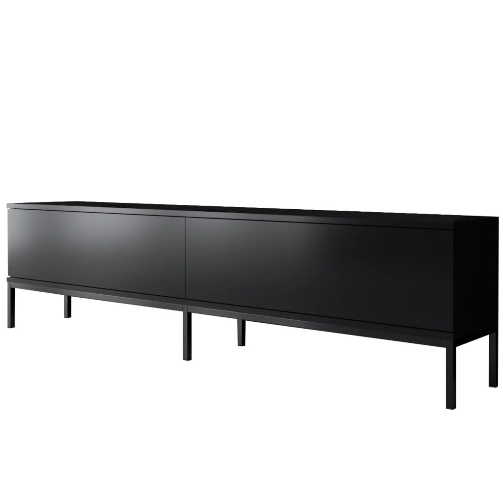 Mobile TV in legno "Lord" - 180 x 30 x 47 cm - Nero