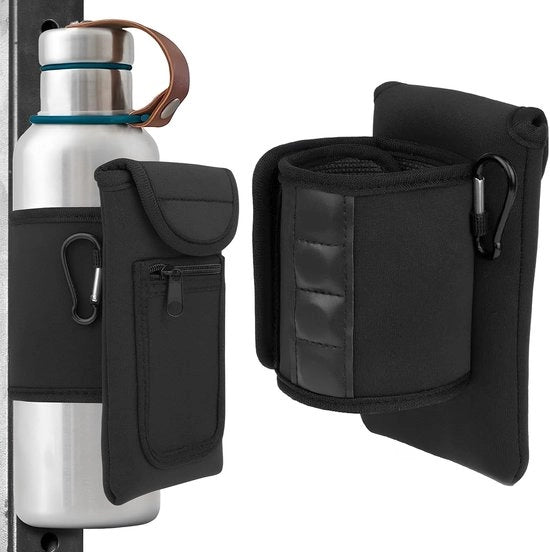 Borsa Fitness Leggera - Tas Magnetica per Contenitore - Supporto per Smartphone Portatile - Ripiegabile - Tecnologia di Cintura - Adatta per Sport All'Aperto - Borsa Sportiva